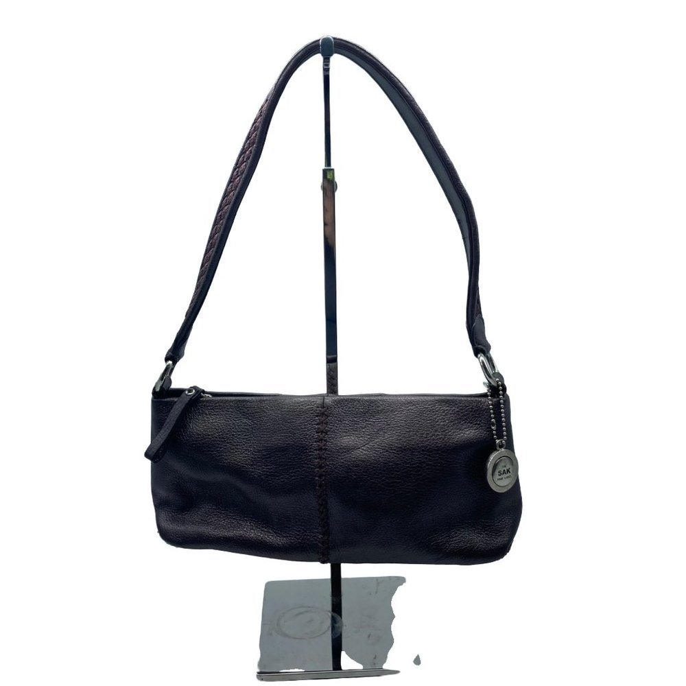 The Sak Pink Label Brown 100% Leather Shoulder Bag 11.5"x4"x5.5" Minimalist‎